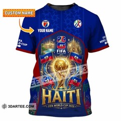 Unisex Shirt – Custom Haiti World Cup 2026 Retro Style 3D Unisex Shirt WA5889