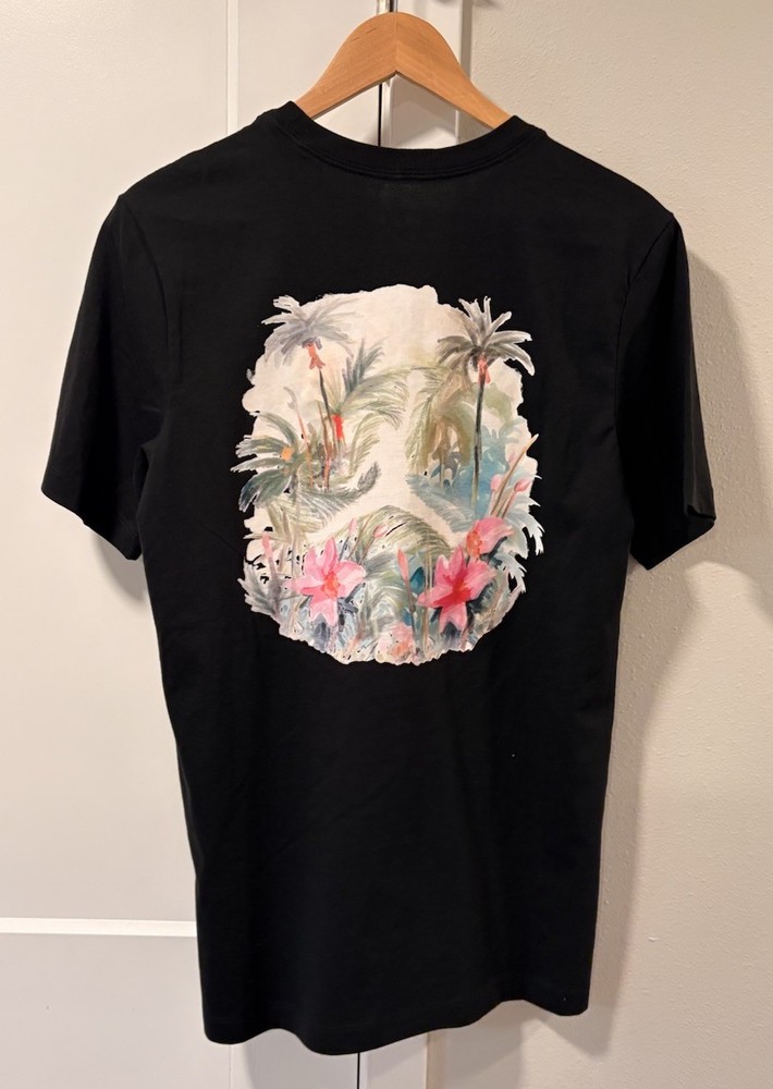 NIKE AIR JORDAN TEE T SHIRT BLACK IB7520-010 Floral Tropical Men’s S NWT