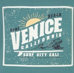 NEW IN ESPIONAGE GREEN VENICE BEACH TEE SHIRT T350 2XL3XL 4XL5XL6XL7XL8XL