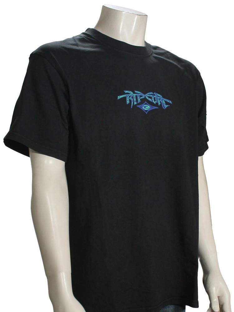 Rip Curl Raw Energy Gnarly SS T-Shirt – Black – New