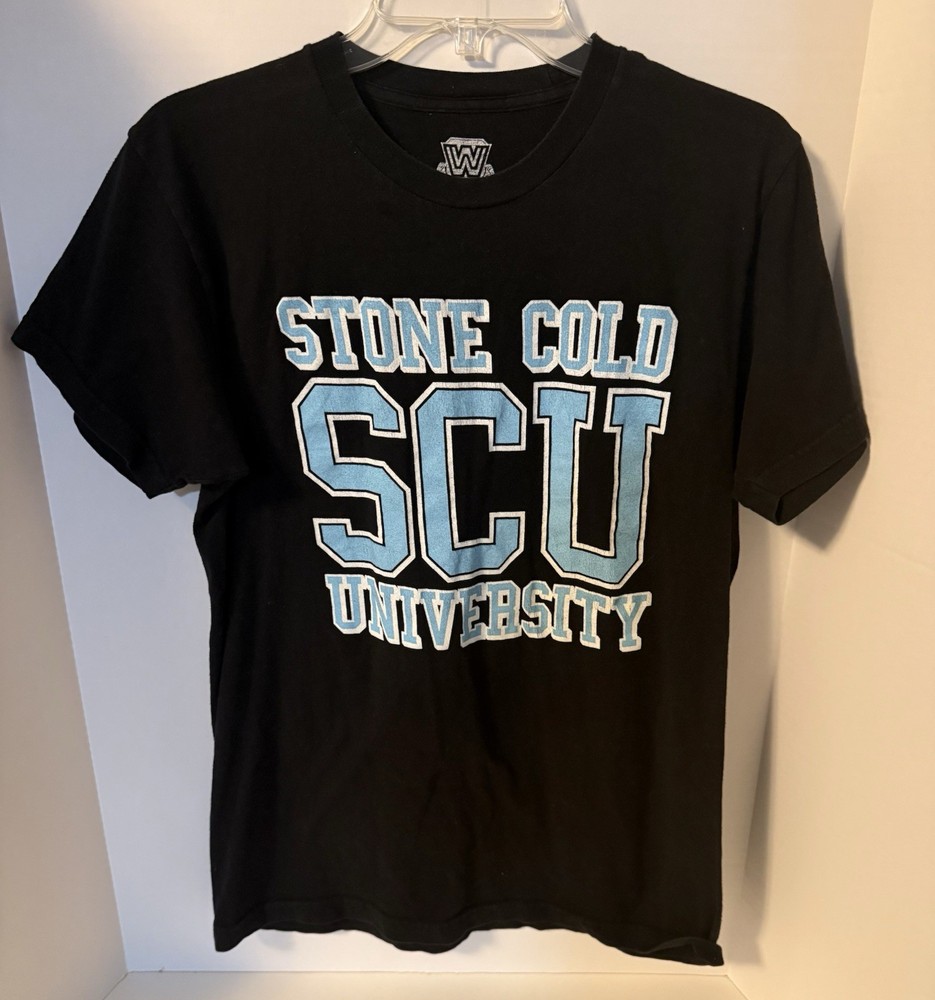 Stone Cold Steve Austin Men’s T-Shirt SCU Stone Cold University Size M A7