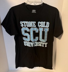 Stone Cold Steve Austin Men’s T-Shirt SCU Stone Cold University Size M A7