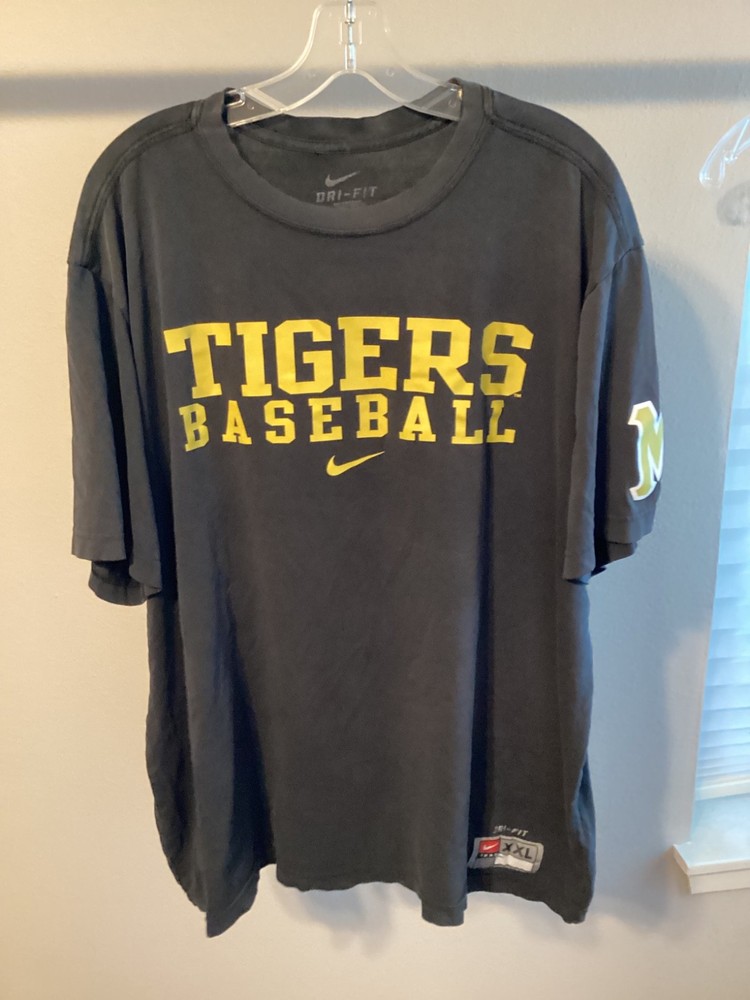 2Xl Nike Dri fit Missouri Tigers college baseball fade soft workout shirt MIZZOU