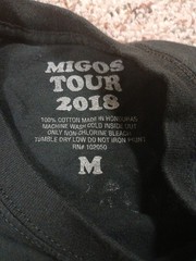 MIGOS Culture ll 2018 Tour Concert T-Shirt Size M Hip Hop Rap North America