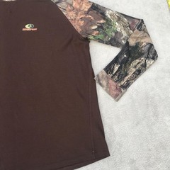 Vintage Mossy Oak Outdoors Break Up Country Camo Thermal Shirt Hunting Mens XL