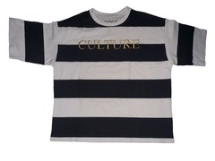 MIGOS CULTURE 2018 Embroidered Striped Men’s Shirt Culture Shirt Size SMALL NEW