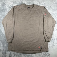Ariat FR T Shirt Mens 2XL Brown Long Sleeve WorkWear CAT 2 Fire Resistant