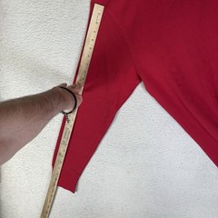 Polo Ralph Lauren Thermal Shirt Mens XL Red Waffle Knit Long Sleeve White Pony