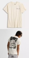 Muhammad Ali Mens Muhammad Ali Press Conference Graphic Cream Shirt New