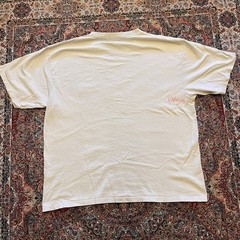 Vintage Billabong Spell Out Graphic T Shirt XL Beige Y2K Surf Palm Tree Sunset T