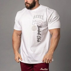 Men’s Oversized Graphic Printed T-shirt Gym Training Workout Summer Streetwear