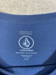 Volcom Stone T-Shirt Blue Men’s Size L Large Geometric Short Sleeve Casual Surf