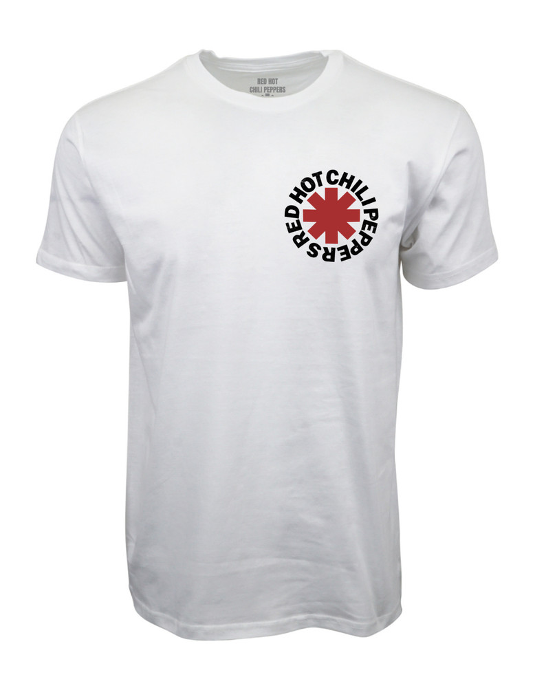 RED HOT CHILI PEPPERS UNISEX ADULT T SHIRT WHITE
