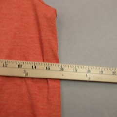 Patagonia Shirt Mens Small Sleeveless Crew Neck Workout Lightweight Orange