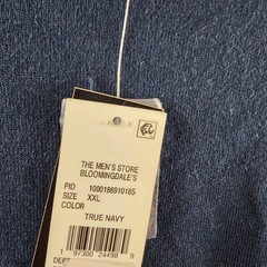 The Men’s Store at Bloomingdale’s Cashmere Blend Sweater Tee XXL True Navy S/S