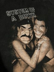 Vintage System Of A Down Saddam Bush Band Tee Shirt Sz XL Y2K 2000s Rare