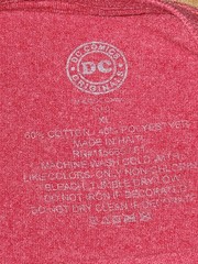 DC Comics THE FLASH Logo Distressed Red T-Shirt Adult X-Large