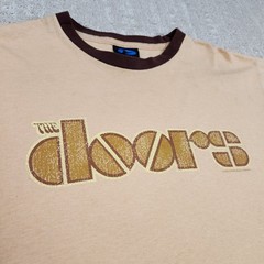 Vintage The Doors Shirt Adult Medium Ringer Y2K Band Tee Rock Music Paper Thin