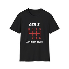 Gen Z Anti-theft Device T-Shirt Funny Automotive Meme