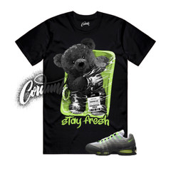 Air Max 95 Big Bubble Neon Black Yellow Cool Grey 2025 T Shirt Match STAY