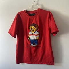 Eternity BC/AD Shirt Mens Sz L Red El Patron Pablo Esclobar Bear Embroidered