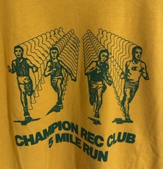Champion Tshirt Mens Medium Yellow