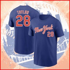 🔥 2026 Tyrone Taylor #28 New York Baseball Team Name & Number Fanmade FASTSHIP