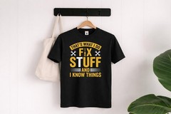 Fix Things Know Things Mechanic Handy Gift Gildan Tee Men