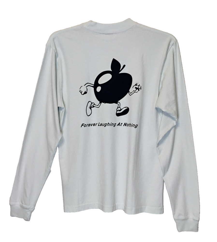 FLAN size Small UNISEX long sleeve T shirt Soft Green Apple Man 40″ Chest NWT