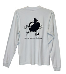 FLAN size Small UNISEX long sleeve T shirt Soft Green Apple Man 40″ Chest NWT