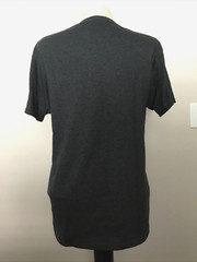 ATHLETIC WORKS DRIWORKS Dark Gray Short Sleeve Crew Neck Pocket T-Shirt Sz S