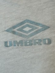 Umbro Men’s White Purple Graphic Logo Ringer V-Neck Short Sleeve Tee XL