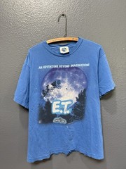 Vintage 90’s Universal Studios ET Blue Cotton Men’s Tee Shirt Size Large