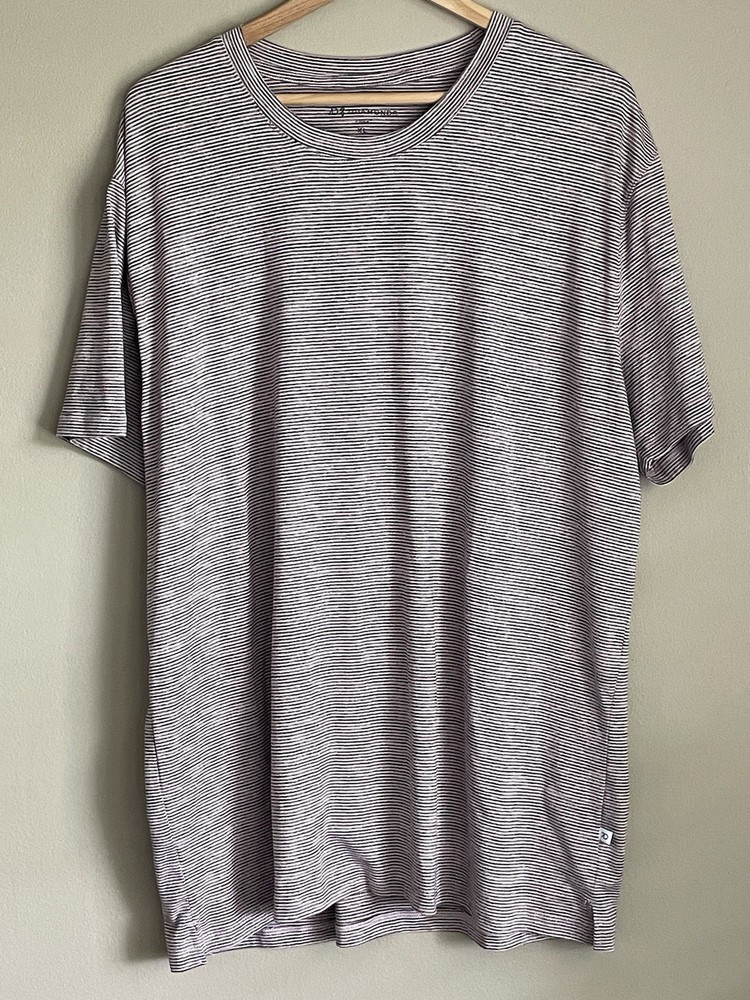 7Diamonds Core Crew Neck Tee XL Adult Heather Light Pink Stripe