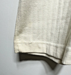 Claiborne PR-Essentials MERU Cream Men’s Short Sleeve Ribbed Crew Neck Shirt XL