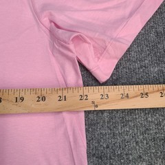 Nike Shirt Mens Large Pink White Futura Logo Sportswear Lightweight Cotton Tee