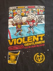 Violent Gentlemen Hockey Club Collab Series Relish Brand Tee Nintendo Size L/XL