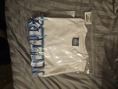 LOST HILLS LOGO FRONT AND MIRROR STYLE LOGO BACK WHITE MEN’S LG (OS) FIRE 🔥 🔥