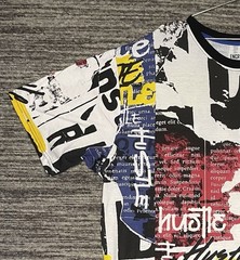 NWT Encrypted AOP Graphic T- Shirt Multicolor Men’s Size 5XL (4xl) Runs Tight