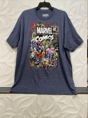 Mens Marvel Dark Gray Marvel Comics Shirt Size XXL
