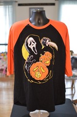 XL Fright-Rags Scream GhostFace Ghost Face Vintage Halloween Baseball Tee Horror