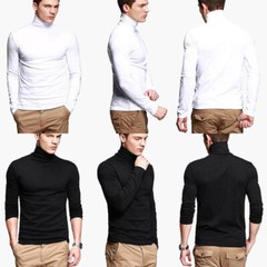 Men’s Thermal Turtleneck Shirts Long Sleeve Pullover Sweater Top Base Layer Warm