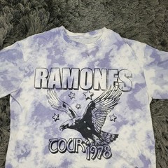 Ramones Shirt Mens Medium Purple Tie Dye 1978 Tour Band Music Punk Rock 70s Flaw
