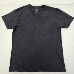 Fresh Clean Tees Black Short Sleeve Cotton Blend V-Neck T-Shirt Men’s L