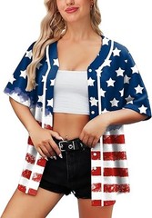 USA Flag Baseball Jersey Patriotic Unisex Shirt for Men & Women Adult & Youth