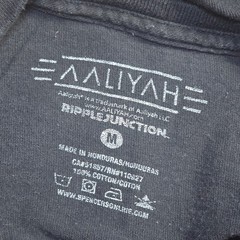 Aaliyah Graphic T Shirt Mens Medium Black Ripple Junction Spencers KMEL 1997