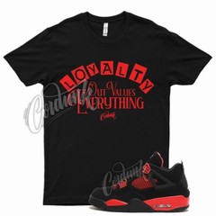 Black LOYALTY T Shirt for Air J1 4 Red Thunder Gym Varsity Iconic 1 14