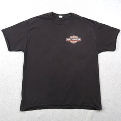 Harley Davidson Y2K T Shirt XXL 2XL Fairbanks Alaska Biker Black 2016