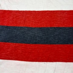 Y2K Ditch Plains T Shirt Mens Medium Red White Blue Striped V-Neck Grunge Skate