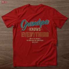 Funny grandpa knows everything for father’s day T-Shirt Gift For Men